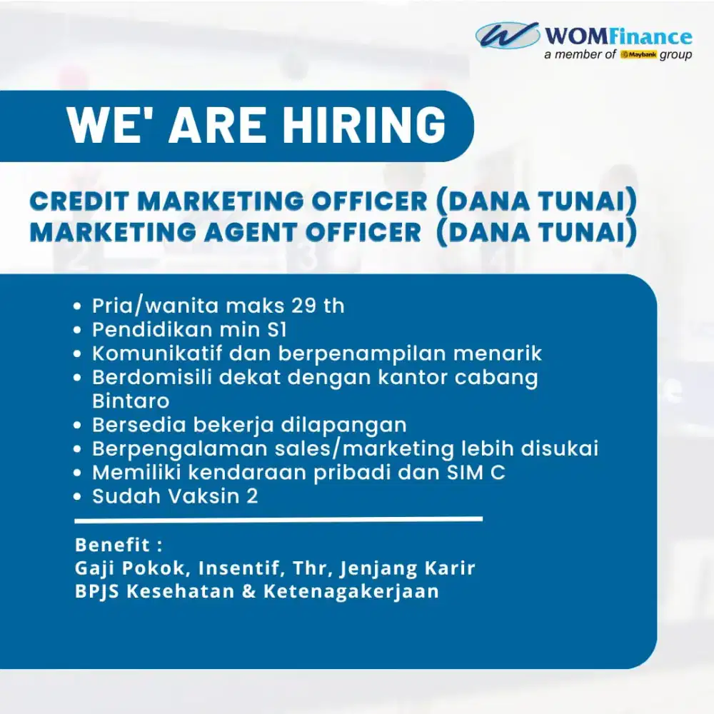 Marketing Agent Officer