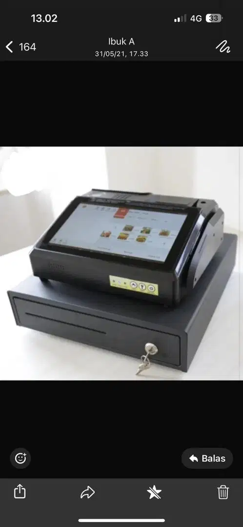 Mesin kasir printer dan cash drawer