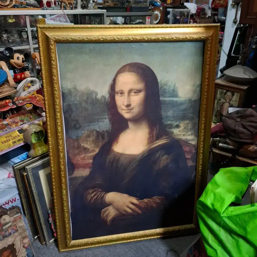 Poster Monalisa size 60cm berbingkai printing original