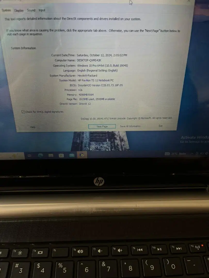 Jual laptop hp pavilionTS 11