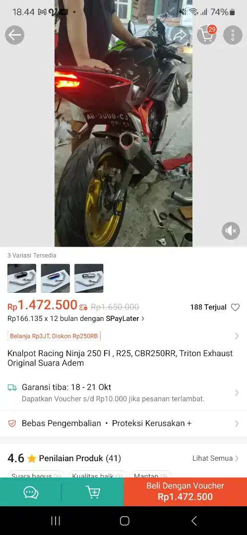 Triton exch mulus kondisi 90%