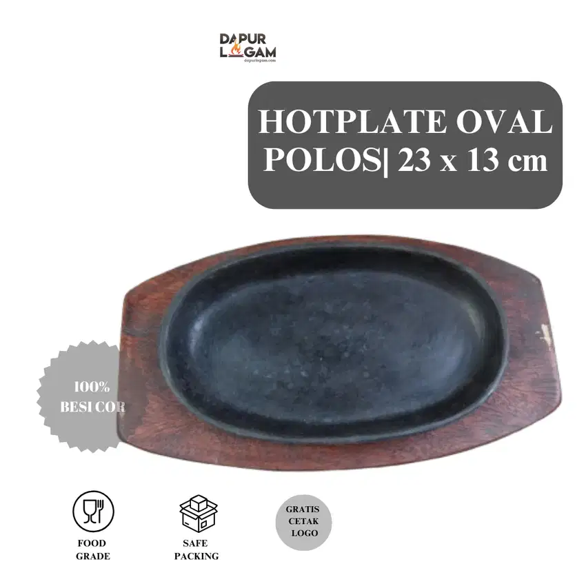 HOTPLATE OVAL POLOS KECIL