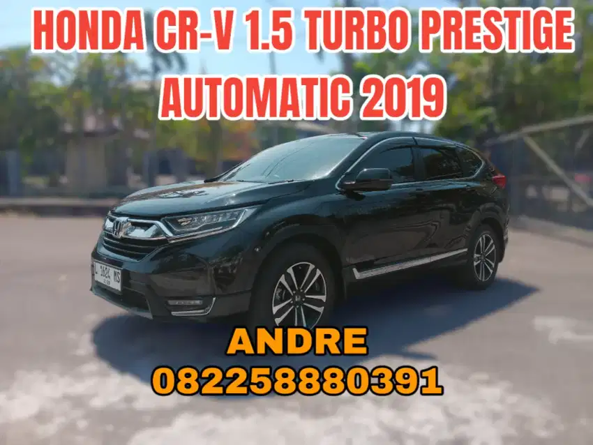 Honda CRV 1.5 Turbo Prestige Automatic 2019. PAJAK DAN PLAT BARU