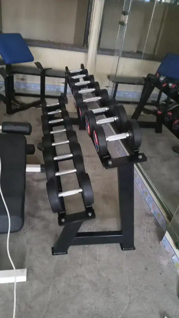 Alat olahraga fitness Dumble set rack 20 kg