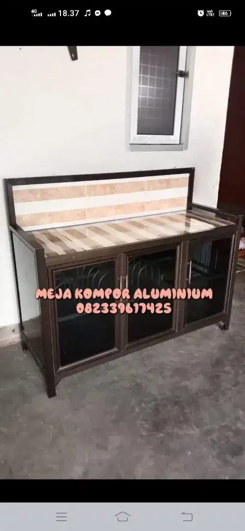 Meja Kompor Aluminium