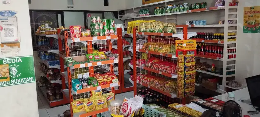 Rak minimarket buat toko anda makin rapi