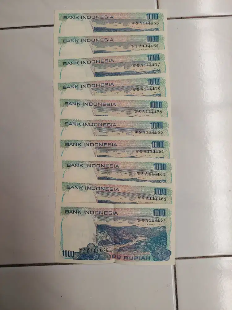 Uang kuno 1000 Rp th 1980