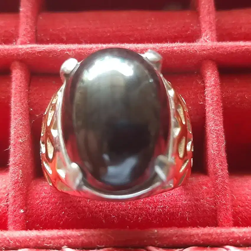 Cincin batu akik kecubung api origin sungai luk ulo kebumen