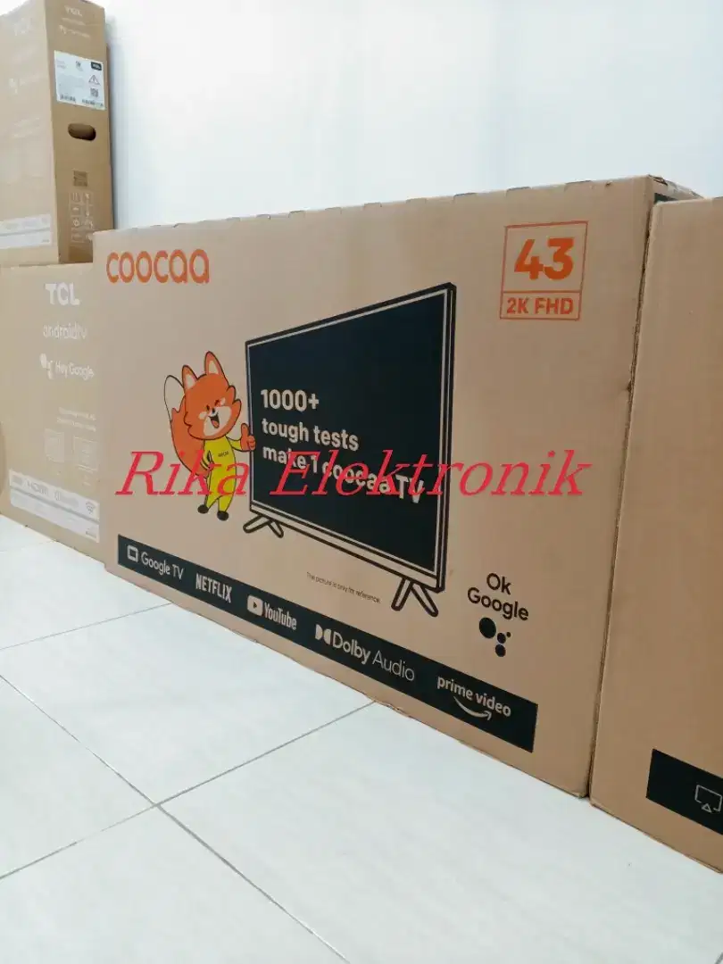 Google tv 43 in coocaa 2K premium Bezeles