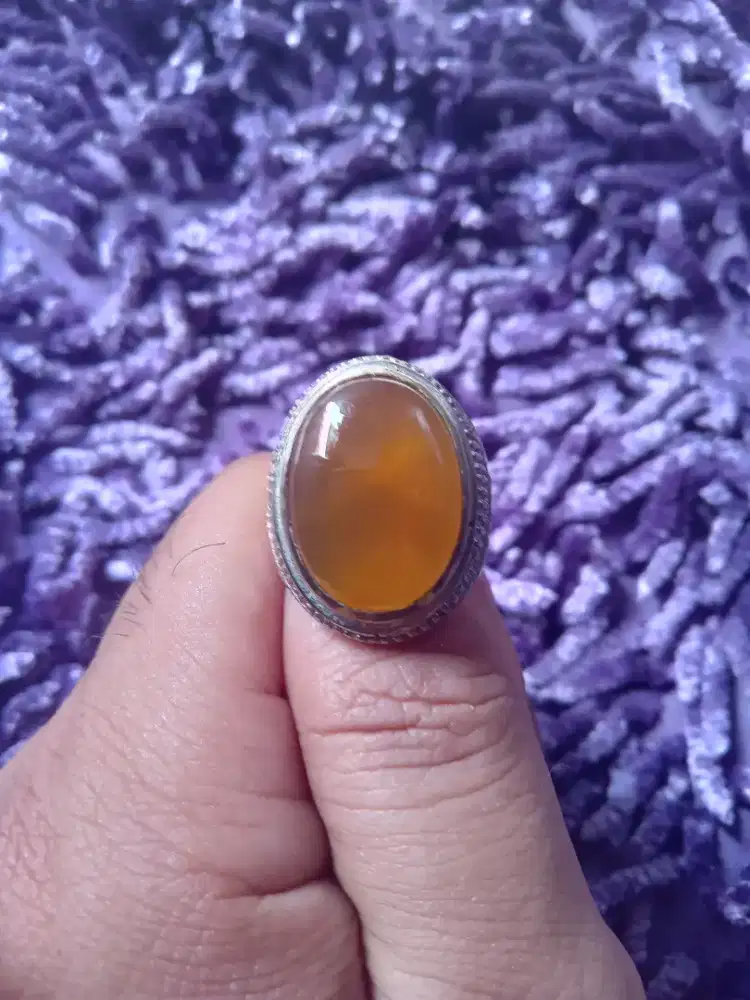 Batu natural sunkis chalcedony serat kura