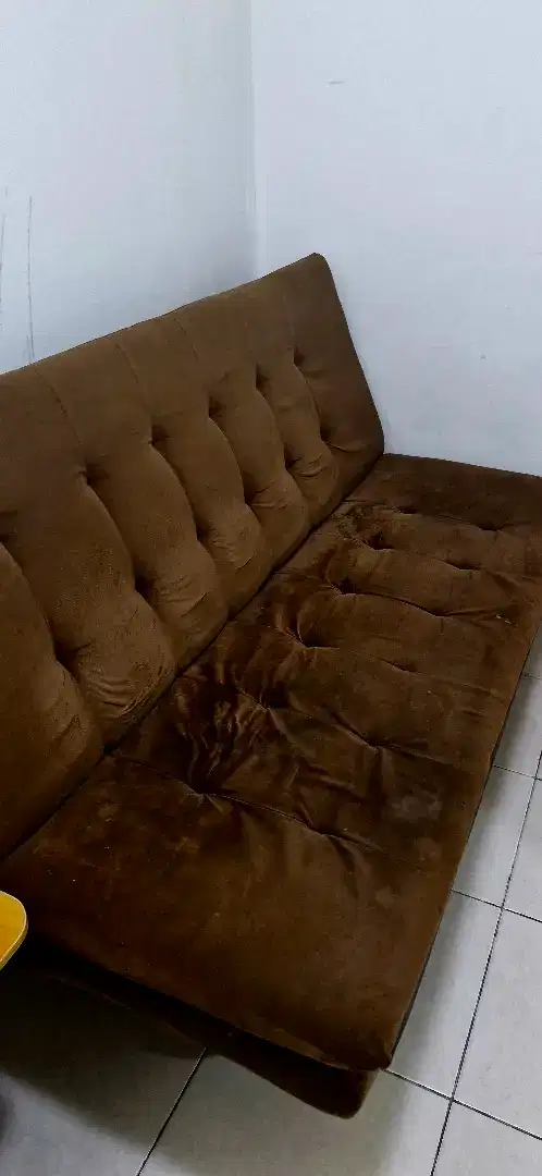 Sofa bed coklat