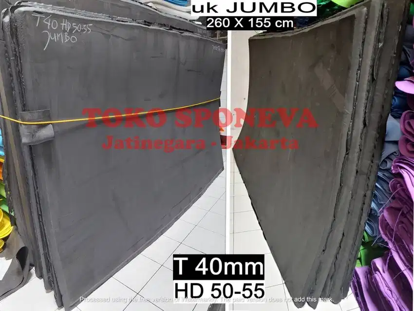 Spon ati / busa ati HITAM Tebal 4cm -HD 50-55 - ukuran JUMBO