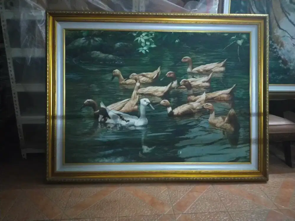 LUKISAN CAT MINYAK ORIGINAL MEDIA KANVAS+SERTIFIKAT