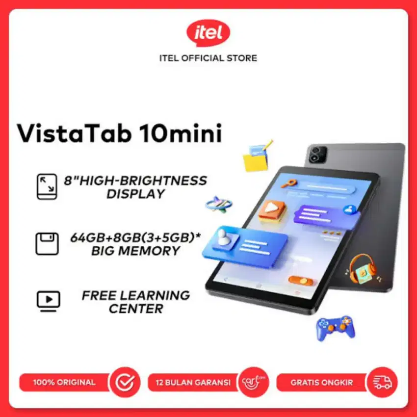 Itel Vista TAB 10 Mini Ram 3Gb Internal 64Gb Bisa Kredit dan Cash