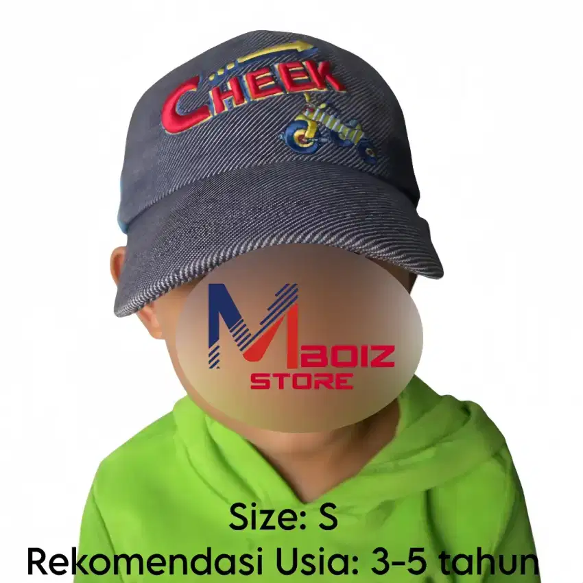 Topi Anak Cheek ( PROMO 100K DAPAT 3 PCS, HARGA SUDAH PASS )