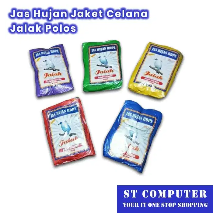Jas Hujan Jaket Celana Jalak Polos