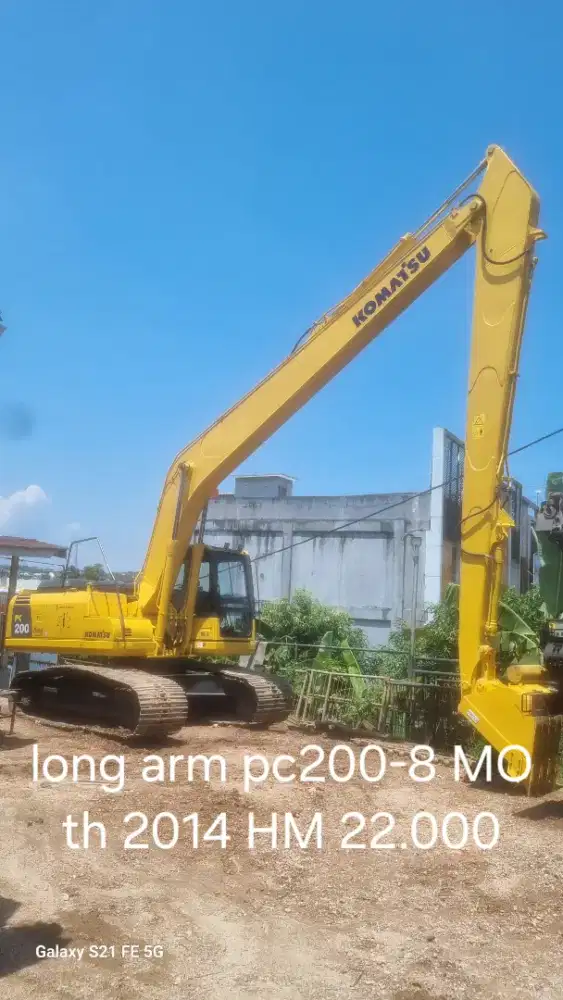 Excavator komatsu long arm