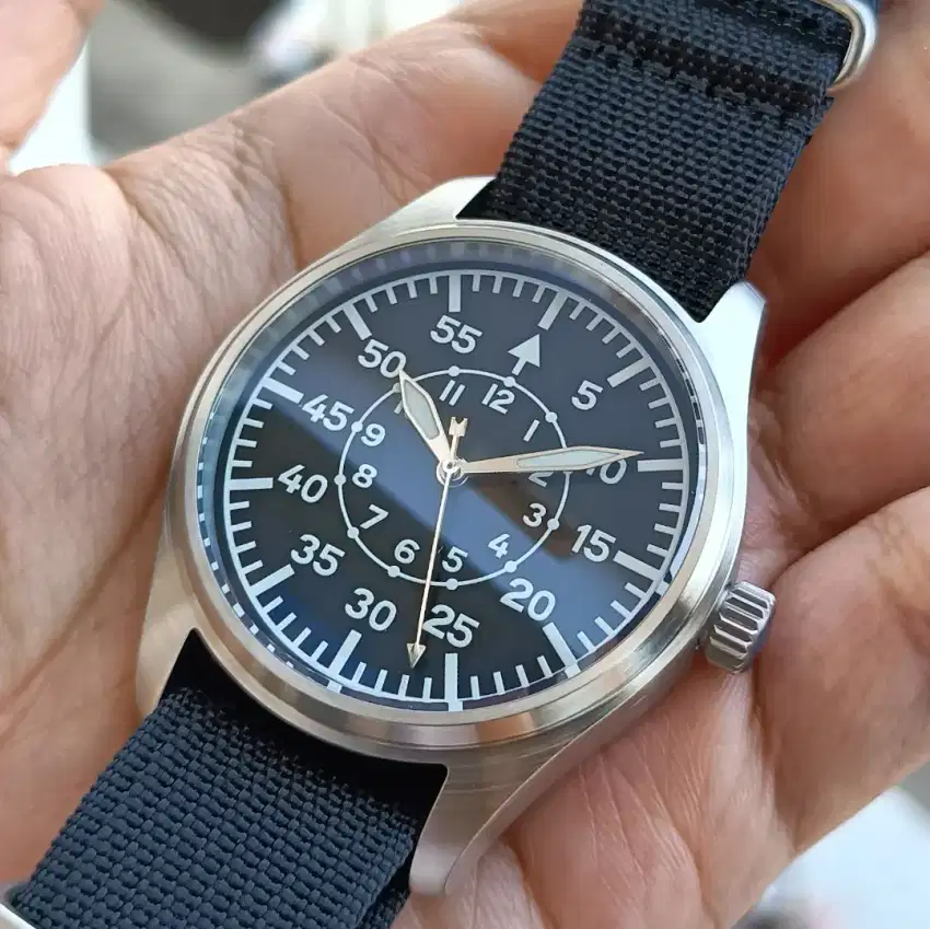 AIMIMO DESIGN Pilot Watch Mesin Seiko VH31 Sweep Ala Automatic