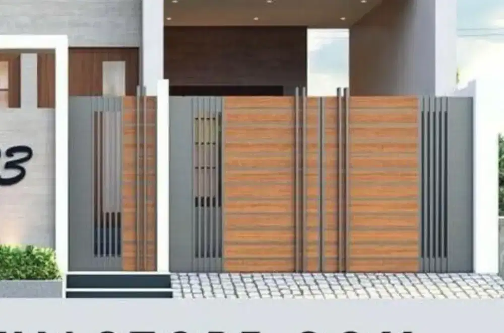 Pagar tralis minimalis plus grc