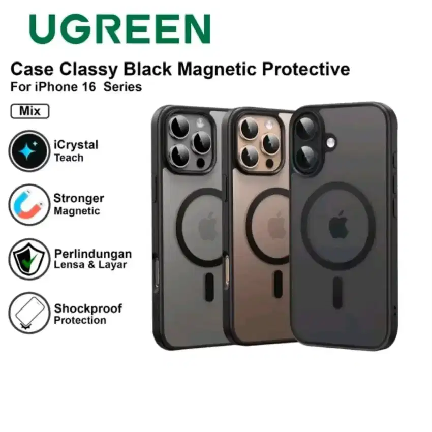 UGREEN MAGSAFE CASE CLASSY CLEAR & MATTE FOR IPHONE 16 SERIES