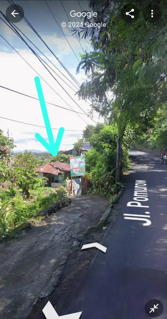 Dijual [Turun Harga] : Tanah di Jl. Pomurow Banjer Manado