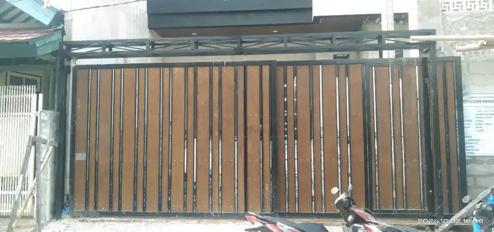 Pagar conwood plank minimalis