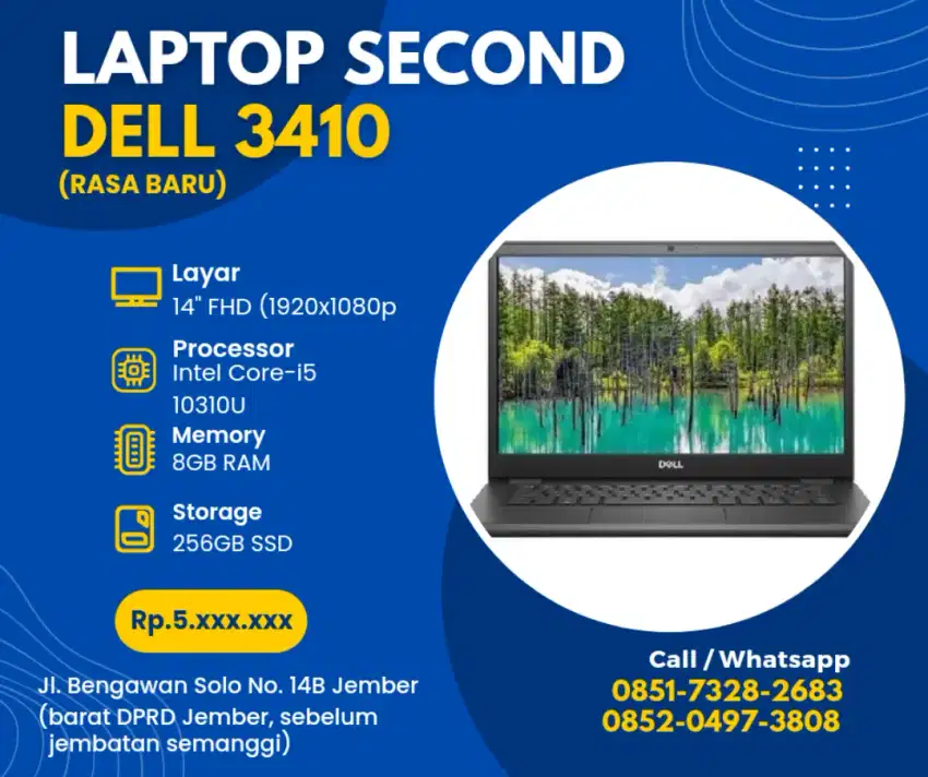 LAPTOP DELL 3410 GEN 10 CORE I5