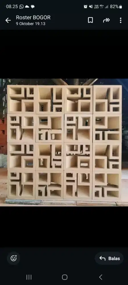 Roster 20x20 beton mnmlis