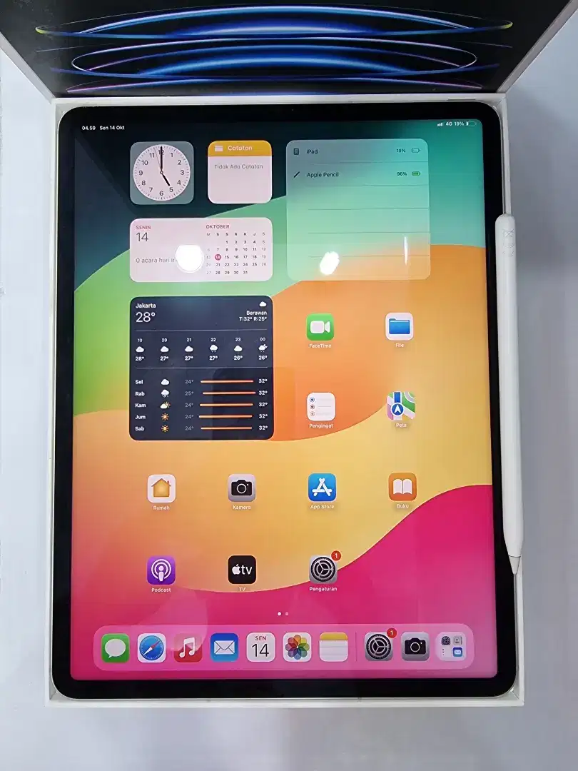 Ipad Pro 12.9 Gen 6 M2 128Gb Wifi Cell Garansi Ibox 3 bln -MasterCom