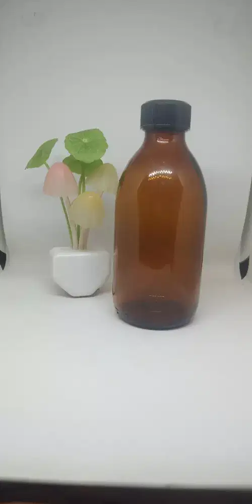 Botol kaca 200ml amber