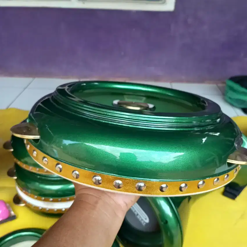 ALAT MUSIK REBANA HADROH UKUR 30CM BAHAN KAYU MAHUNI