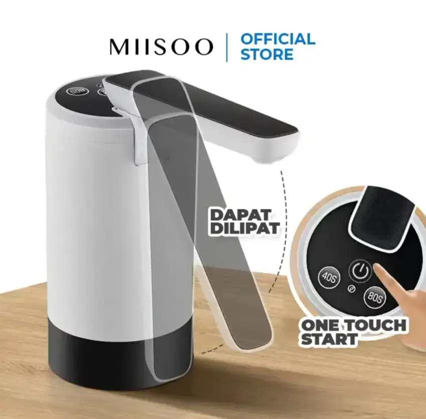 Miisoo Pompa Galon Electric Lipat Premium 3 Tombol