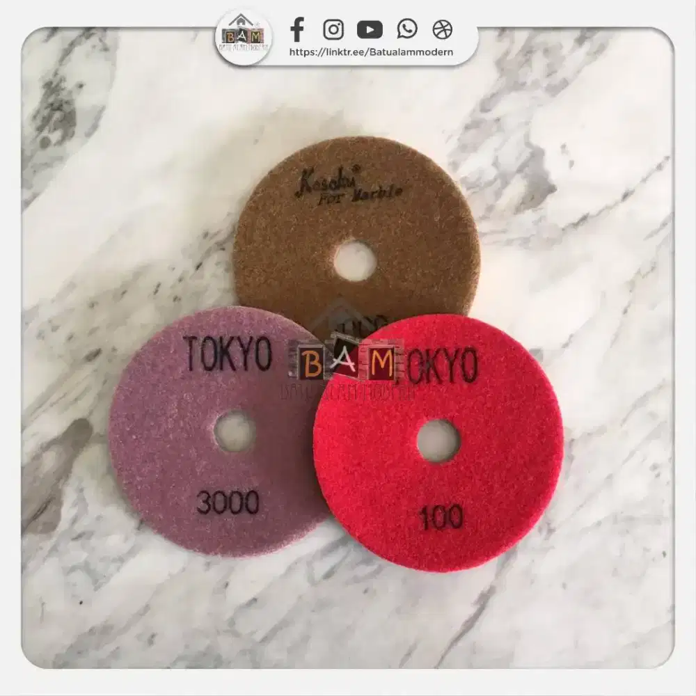 Diamond Pad Poles Perlengkapan Marmer Granit