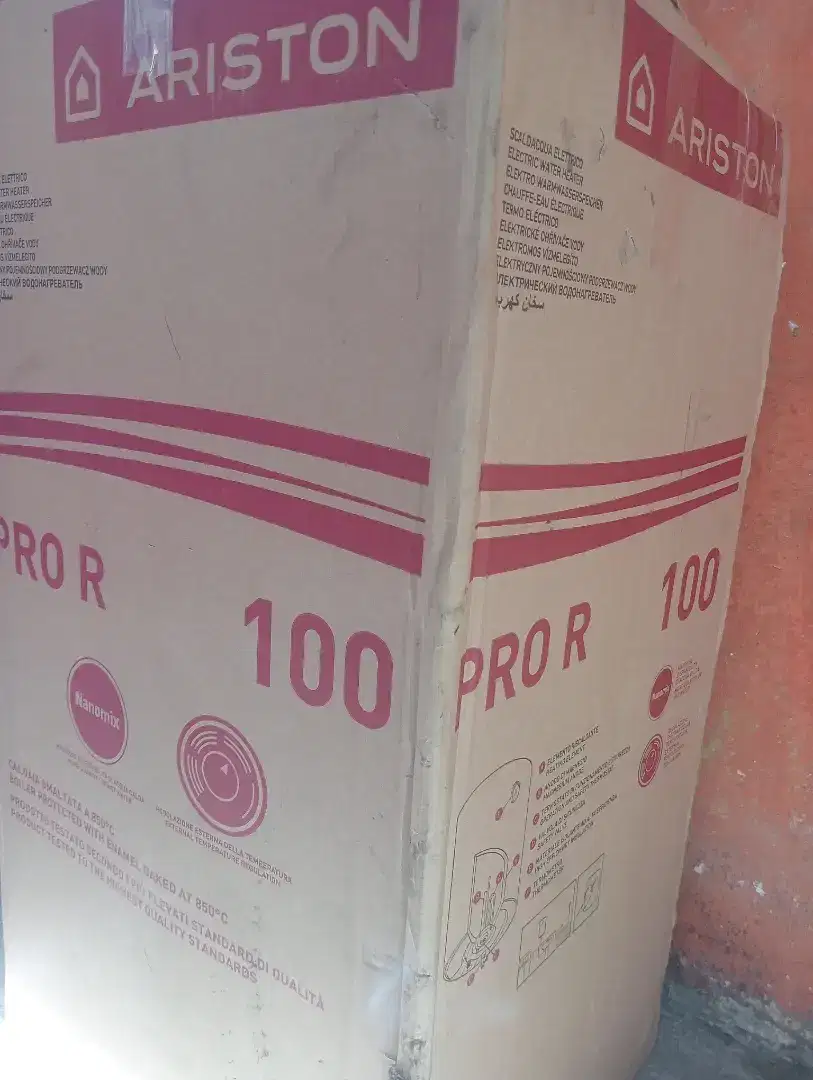 Water heater listrik merk Ariston 100liter(new) garansi 5tahun