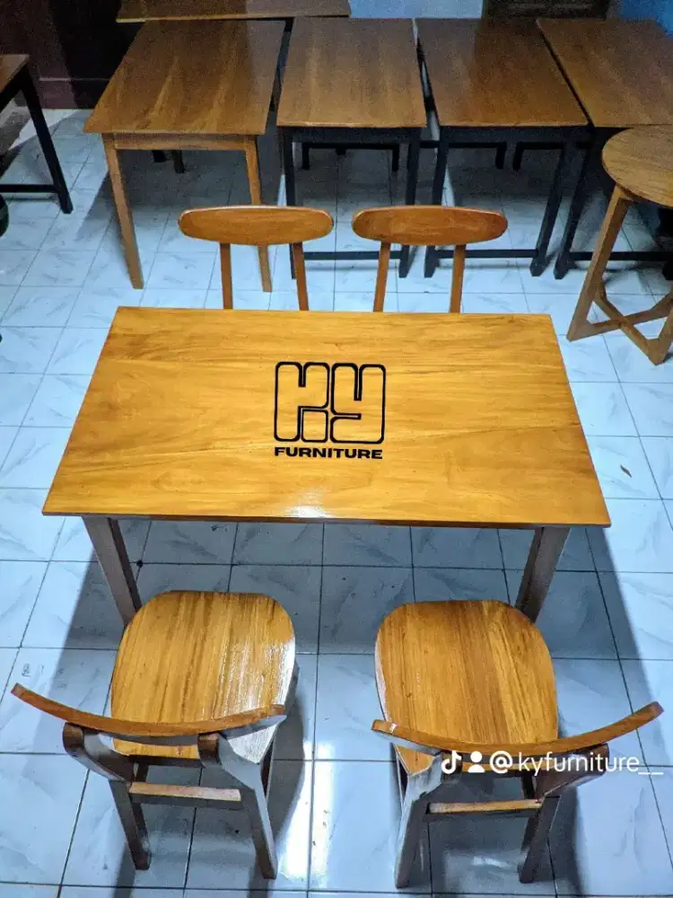 Set meja kursi warung makan kursi ropan