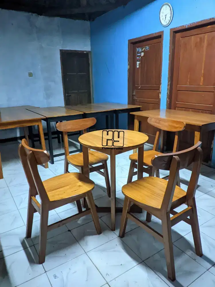 Meja makan kursi ropan