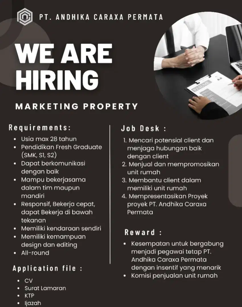 Lowongan Pekerjaan Sales Marketing Property