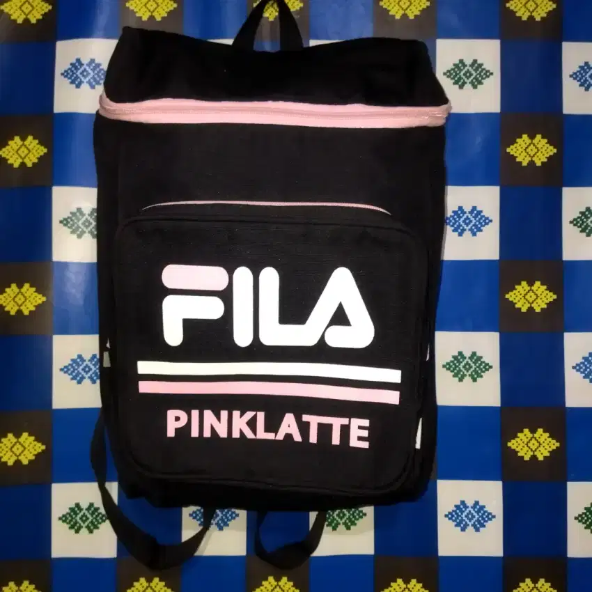 Ransel backpack tabung fila series pinklatte