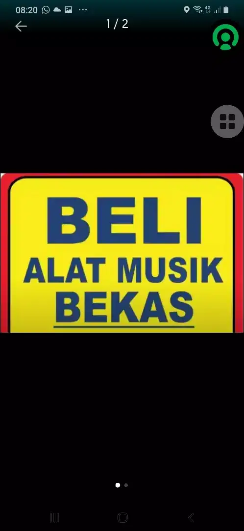 Di beli alat musik bekas