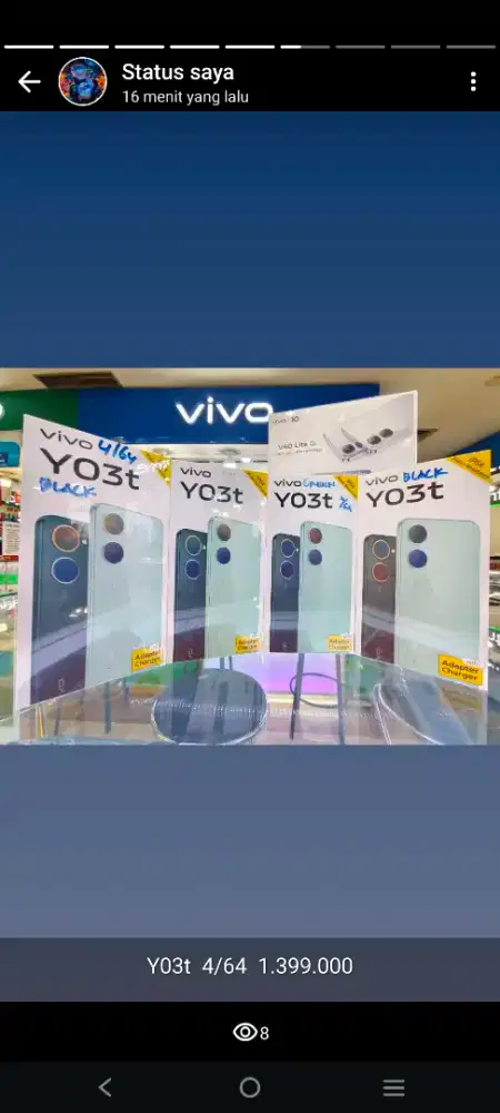 Vivo Y03t 4+4/64