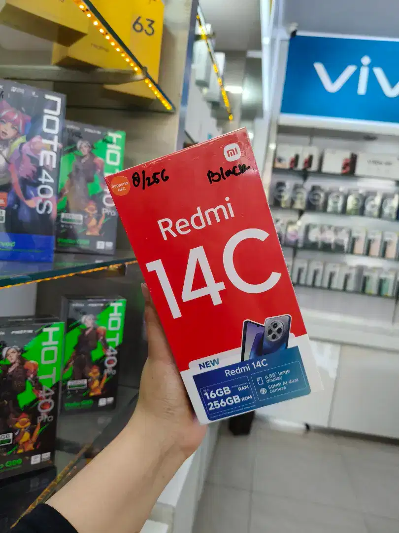 Redmi 14C 8/256 Baru Segel garansi resmi