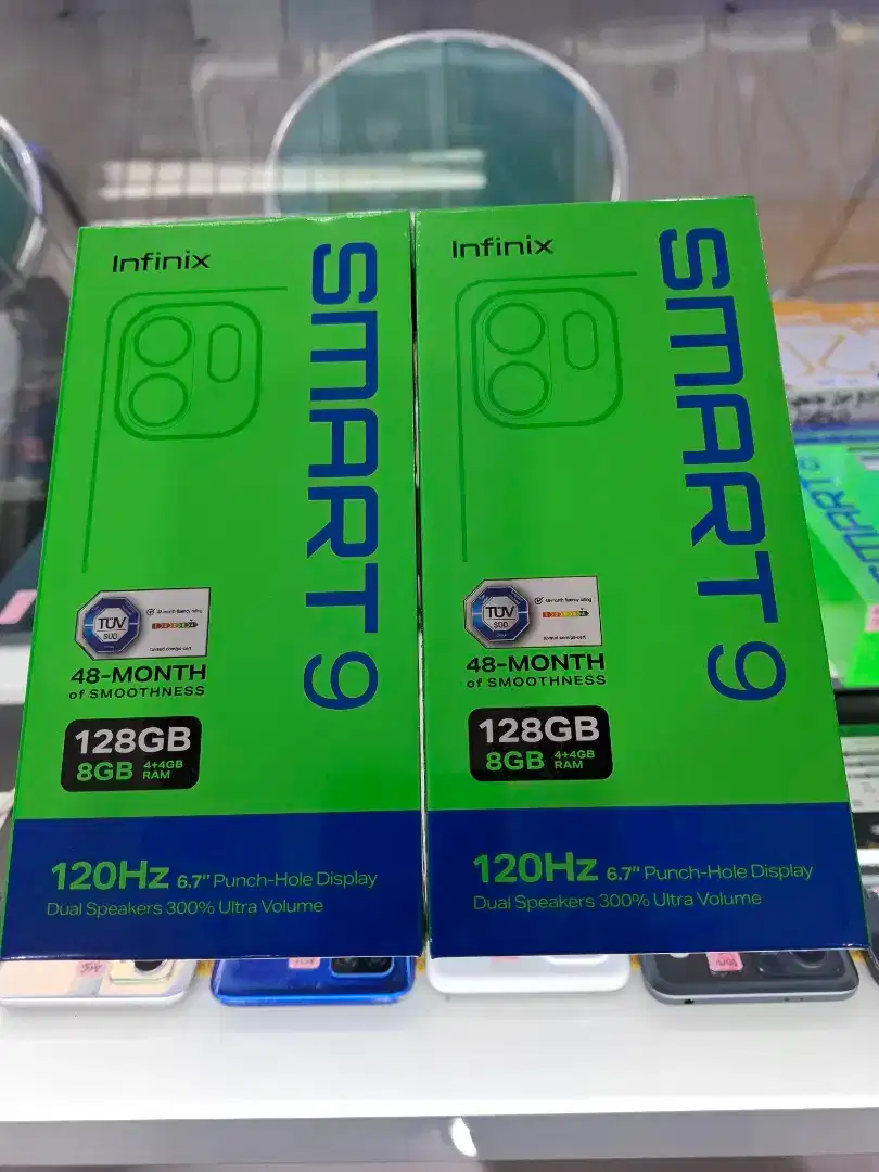 Infinix smart 9 ram 4gb+4gb/128gb baru segel bisa tukar tambah kredit