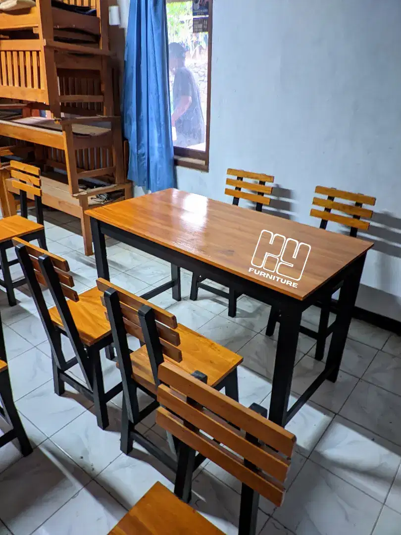 Meja kursi set cafe | Meja kursi set kedai