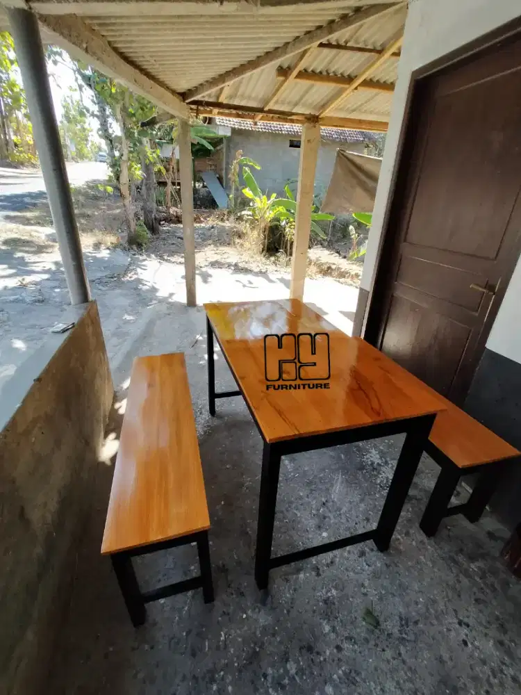 Meja kursi set warung makan, meja kursi set kedai