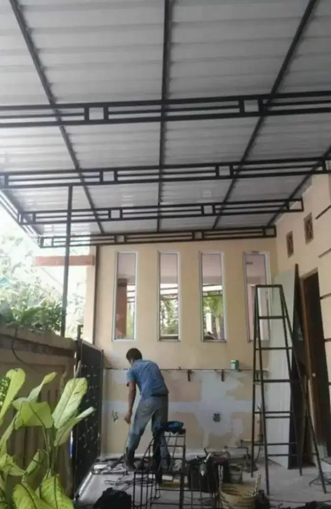 Kanopi atap galvalum minimalis dll