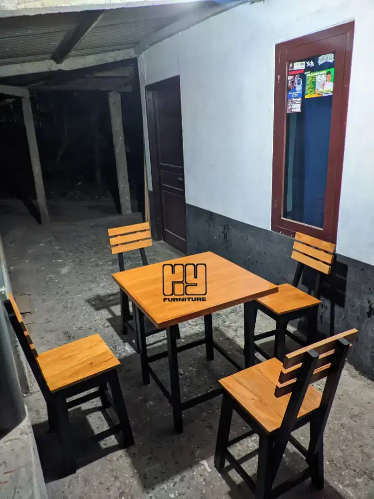 Meja kursi kedai makan, meja kursi warung makan