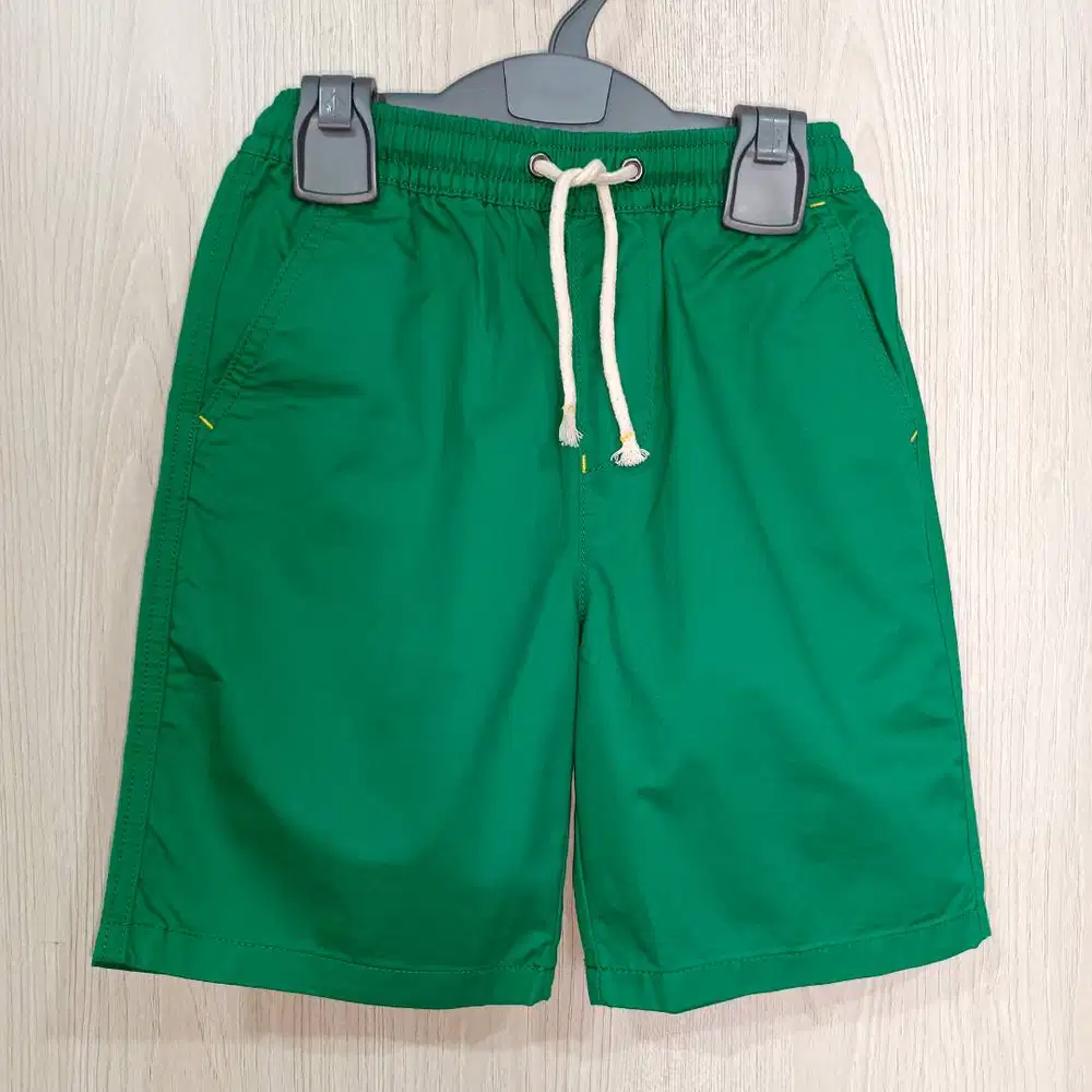 Celana Anak Laki Lebaran Idul Fitri Short 8-9 tahun Hijau Green import