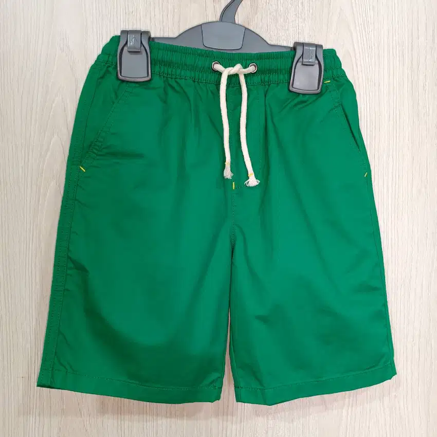 Pakaian Celana Anak Laki Short 8-9 tahun Hijau Green AIIZ import