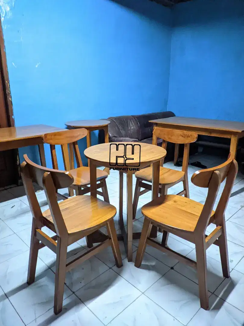 Meja kursi set warung makan, meja kursi set kedai