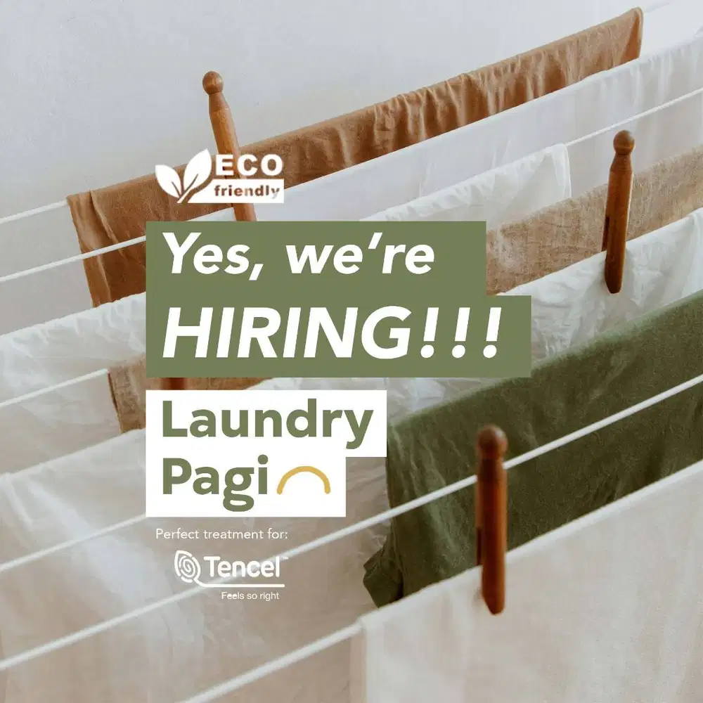 Staff Produksi Cuci dan Setrika Laundry Pagi